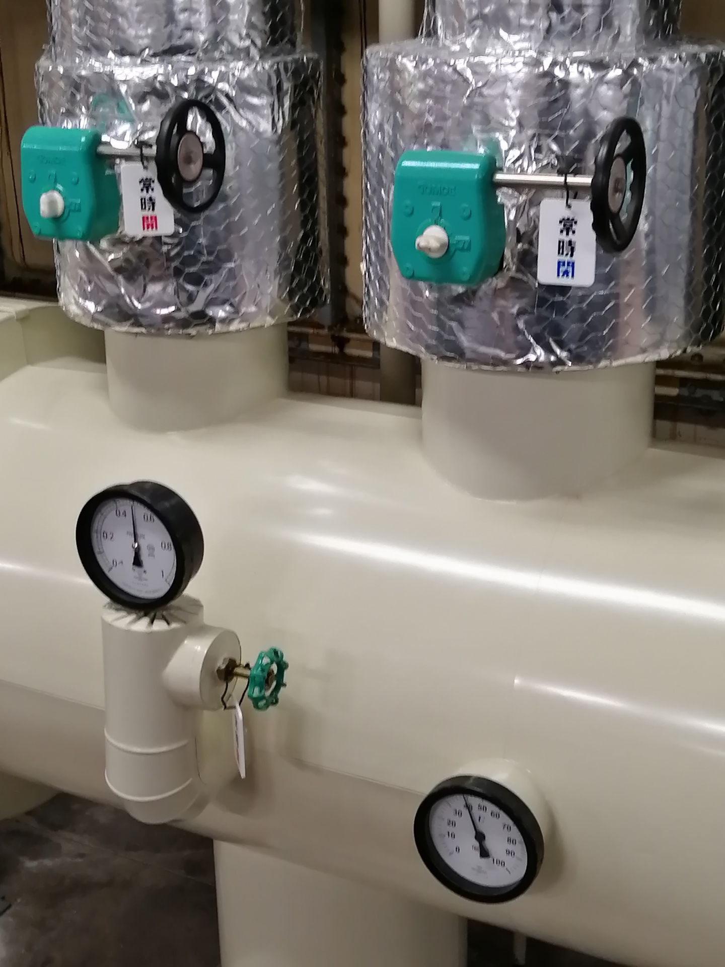 冷水配管の結露対策